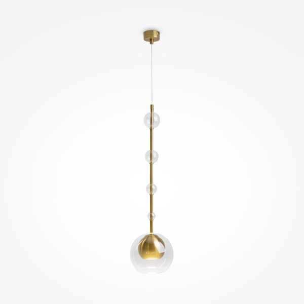 Lampe à suspendre métal verre Ø 16 cm H : max. 362,5 cm GU10