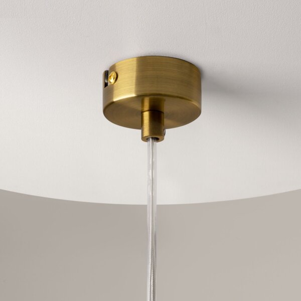 Lampe à suspendre métal verre Ø 16 cm H : max. 362,5 cm GU10