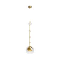 Lampe à suspendre métal verre Ø 16...