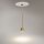 Lampe à suspendre métal verre Ø 16 cm H : max. 362,5 cm GU10