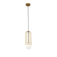 Pendelleuchte Metall Glas D: 12 cm rund H: max. 168 cm