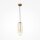 Pendelleuchte Metall Glas D: 12 cm rund H: max. 168 cm