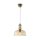 Suspension métal verre fumé E27 D : 29,7 cm rond MOIRA