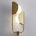 Wandleuchte Metall Glas G9 56,4 cm hoch in Messing Weiß