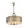 Lampe à suspendre tissu métal E14 ronde D : 46,4 cm 3-flamme
