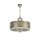 Lampe à suspendre tissu métal E14 ronde D : 46,4 cm 3-flamme