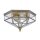 Deckenleuchte Metall Glas IP43 in Bronze E27 3-flammig