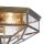 Deckenleuchte Metall Glas IP43 in Bronze E27 3-flammig
