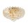 Deckenleuchte Metall Glas E14 rund Ø 41 cm in Gold MARA