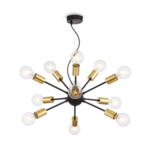Suspension en métal L : 75 cm H : max. 156,2 cm E27