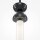 Lampe à suspendre métal verre rond D : 10 cm H : max. 336,5 cm
