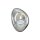 Wandlampe Metall Glas 27,5 cm hoch Chrom glänzend E14