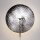 Applique verre métal G9 Ø 40 cm H : 44,5 cm Chromé rond
