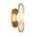 Wandleuchte Metall E14 H: 30,5 cm in Gold Weiß (Stein)
