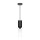 Lampe à suspendre métal verre E14 ronde Ø 8 cm H : max. 232 cm