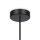 Lampe à suspendre métal verre E14 ronde Ø 8 cm H : max. 232 cm