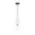 Pendelleuchte Metall Glas rund D: 8 cm H: max. 232 cm