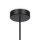 Pendelleuchte Metall Glas rund D: 8 cm H: max. 232 cm