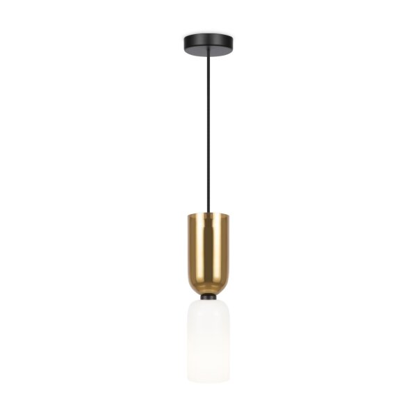 Lampe à suspendre métal verre E14 ronde D : 8 cm H : max. 232 cm