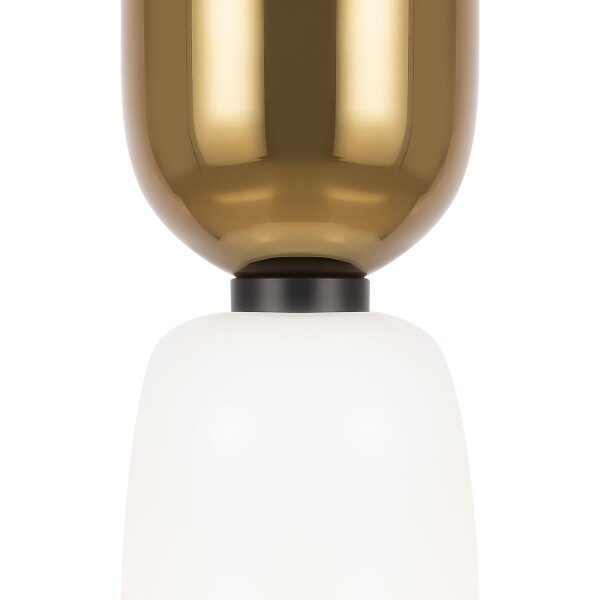 Lampe à suspendre métal verre E14 ronde D : 8 cm H : max. 232 cm