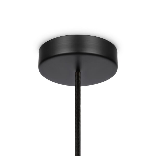 Lampe à suspendre métal verre E14 ronde D : 8 cm H : max. 232 cm