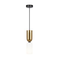 Lampe à suspendre métal verre E14 ronde D :...