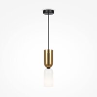 Lampe à suspendre métal verre E14 ronde D :...