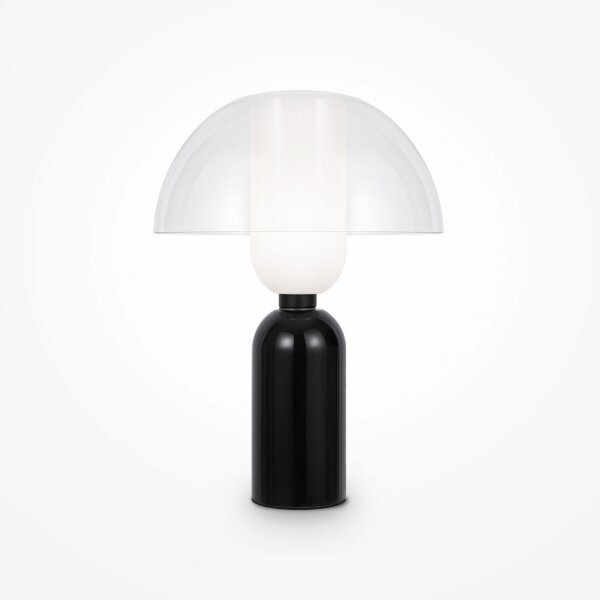 Tischlampe Glas Keramik E14 rund D: 30 cm 42,5 cm
