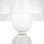 Tischlampe Keramik Glas Ø 30 cm 42,5 cm hoch Weiß E14