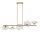 Pendelleuchte Glas Metall G9 H: max. 84,4 cm in Messing
