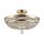 Deckenlampe Metall rund Ø 43,5 cm in Gold antik E14