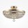 Deckenlampe Metall rund Ø 43,5 cm in Gold antik E14