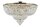 Deckenlampe Metall Ø 100 cm in Gold antik E27 rund PAUL