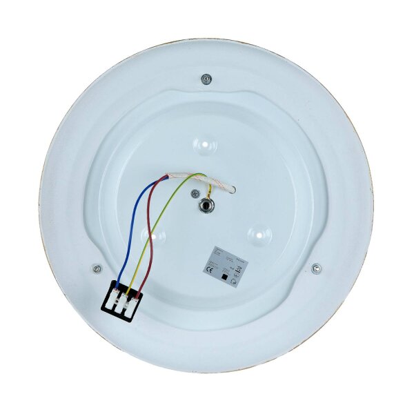 Deckenlampe Metall Glas E27 rund D: 35 cm 3-flammig