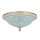 Deckenlampe Metall Glas E27 rund D: 35 cm 3-flammig