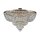 Deckenleuchte Metall rund D: 80 cm in Gold antik E27