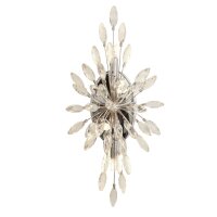 Lampe murale cristal métal H : 47 cm en chrome...