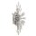 Lampe murale cristal métal H : 47 cm en chrome clair 4x G9