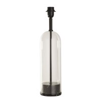 Structure pour lampe de table verre E27 H : 51 cm noir...