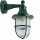 Lampe dext&eacute;rieur murale laiton v&eacute;ritable verre H : 27 cm IP64 vert
