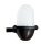 Au&szlig;enlampe Wand Messing Glas 22 cm hoch IP64 Schwarz