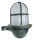 Lampe dext&eacute;rieur mur laiton verre H : 18 cm IP64 E27 vert antique