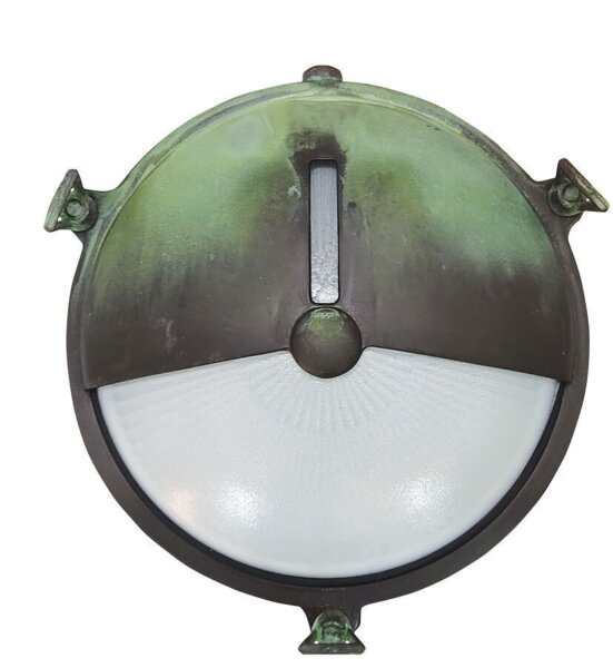 Lampe dextérieur Mur Maritim laiton E27 IP64 D : 21 cm Vert antique