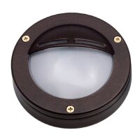 Lampe dext&eacute;rieur murale laiton verre G9 IP64 D :...