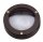 Au&szlig;enlampe Wand Messing Glas G9 IP64 D: 14 cm rund