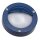 Runde Wandleuchte au&szlig;en Messing Glas D: 14 cm IP64 Blau