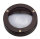 Applique ext&eacute;rieure laiton verre GX53 IP64 rond rouille brun antique