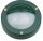 Au&szlig;enleuchte Wand Messing Glas GX53 IP64 Gr&uuml;n rund &Oslash; 14 cm