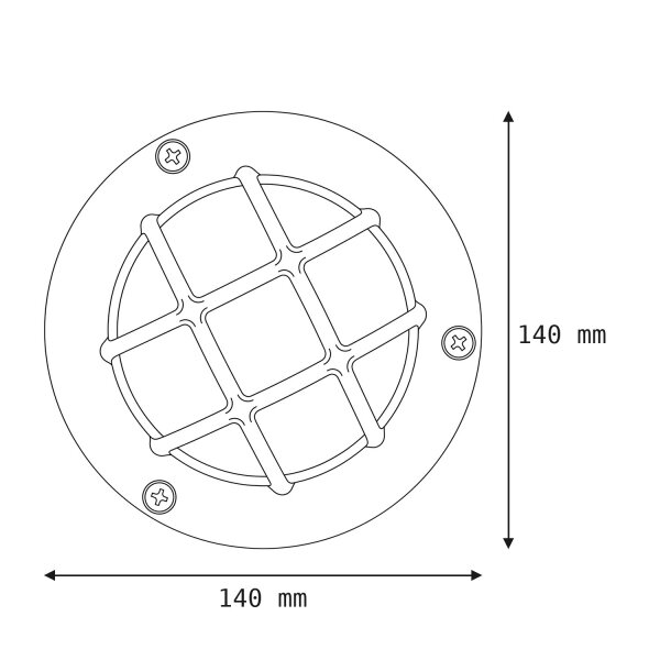 Wandleuchte außen Maritim Messing rund Ø 14 cm IP64 Weiß