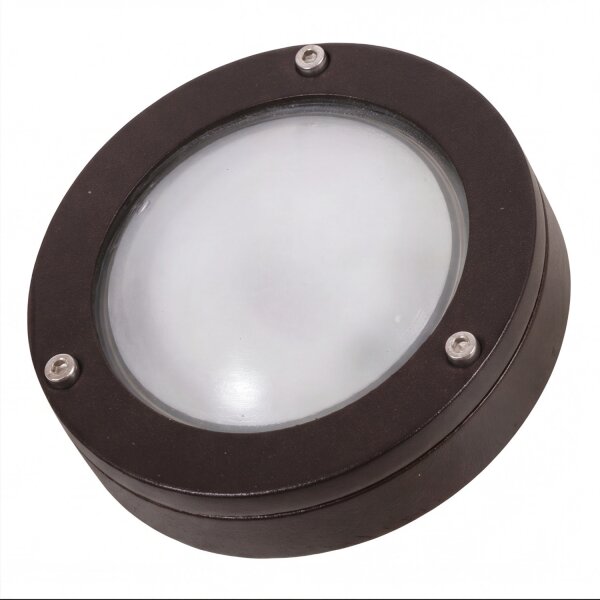 Wandlampe außen Maritim Messing G9 Ø 14 cm IP64 Schwarz